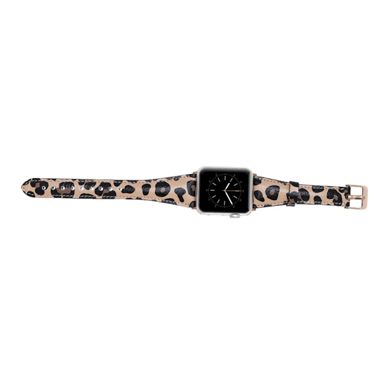 Thumbnail of Classic Leopard Print Leather Apple Watch Band - Dallas image