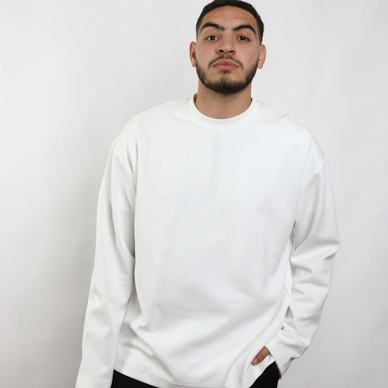 Thumbnail of Classic Men's Crewneck Sweater - White image