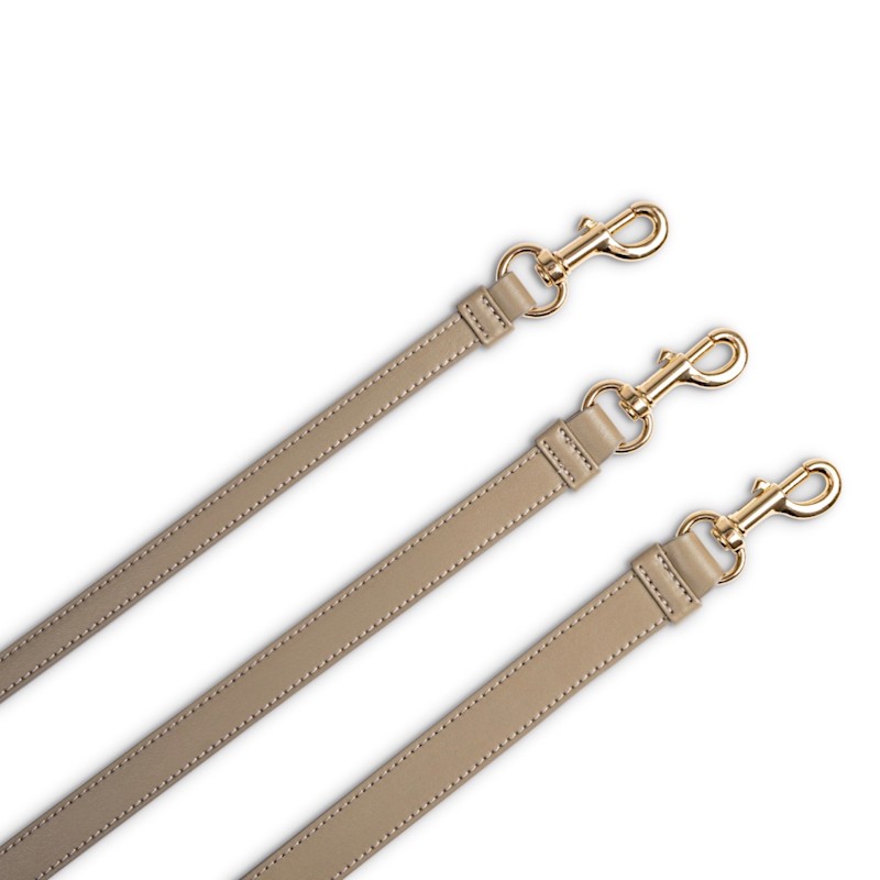 Thumbnail of Classy Dog Leash Taupe - Gold image