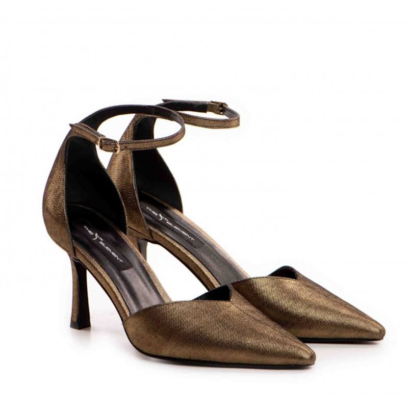 Thumbnail of Classy Pumps In Bronze Leather image