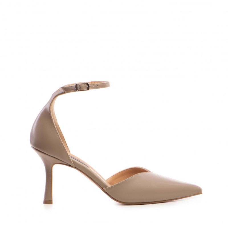 Thumbnail of Classy Pumps In Greige Leather image