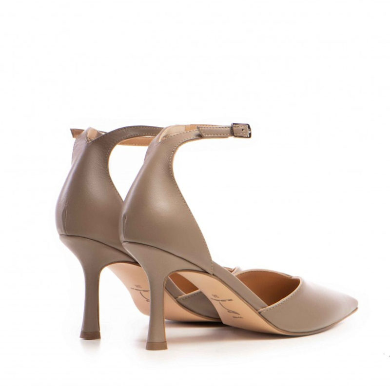 Thumbnail of Classy Pumps In Greige Leather image