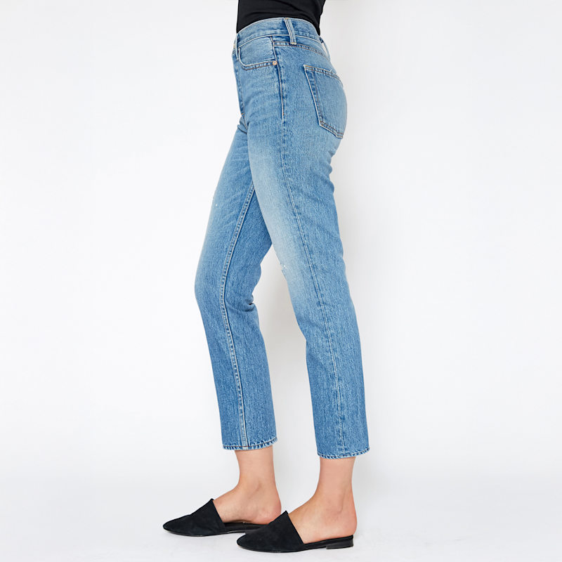 Thumbnail of Claude High Rise Straight Crop Jeans In Grand image