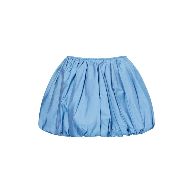 Thumbnail of Claudia Chambray Blue Ultra Puffball Mini Skirt image
