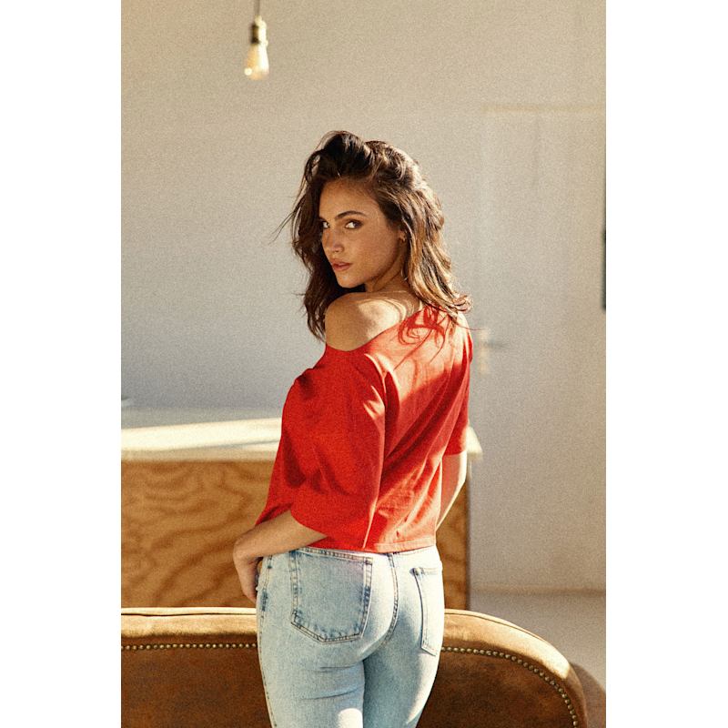 Thumbnail of Cléo Asymmetrical T-Shirt Red image