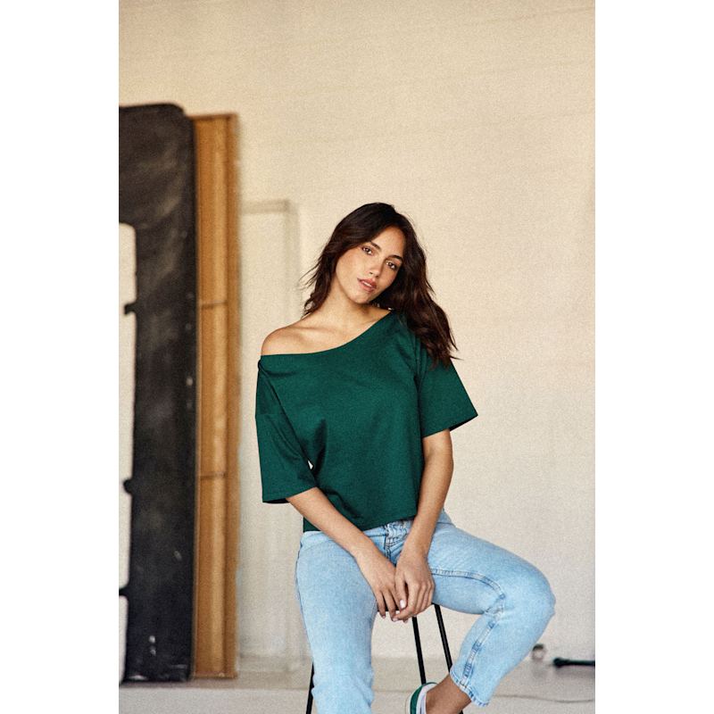Thumbnail of Cléo Asymmetrical T-Shirt Green image