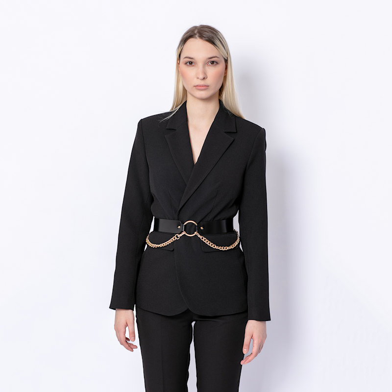 Thumbnail of Clea Leather Chain Belt image