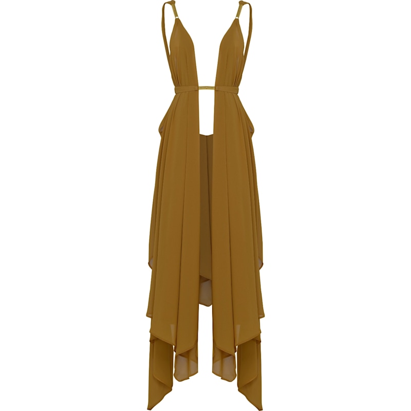 Thumbnail of Clementine Beach Cover-Up In Gold image