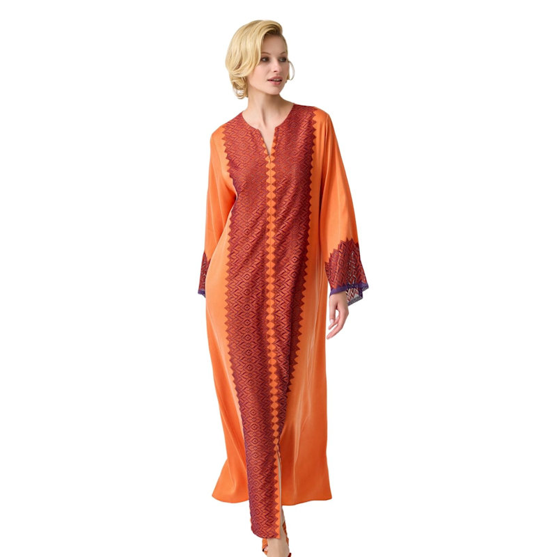 Thumbnail of Clementine Silk Zippered Dress Orange image