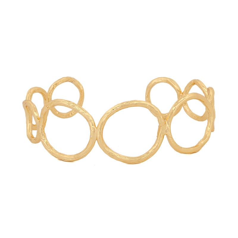 Thumbnail of Cleopatra Golden Cuff Bracelet - Gold image