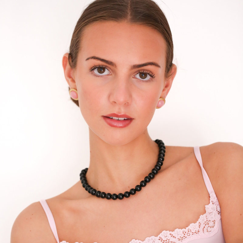 Thumbnail of Clio Bead Necklace Black image