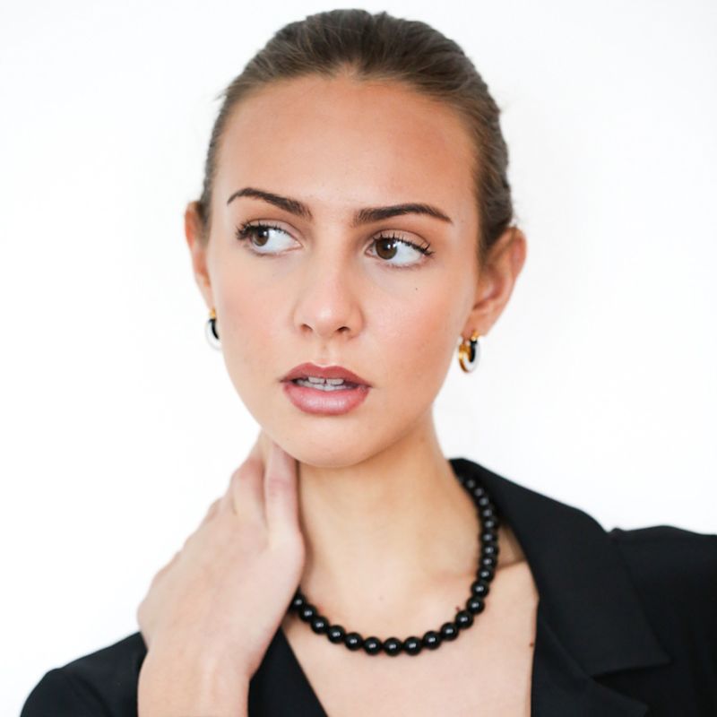 Thumbnail of Clio Bead Necklace Black image