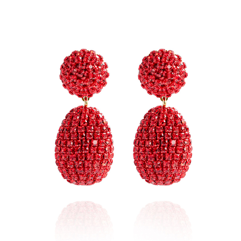 Thumbnail of Clio Earrings In Crimson Bloom image