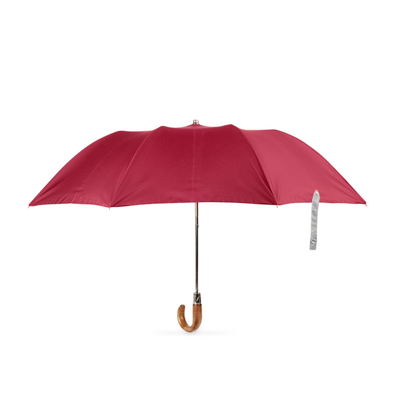 Thumbnail of British Folding Umbrella Burgundy/Grey image