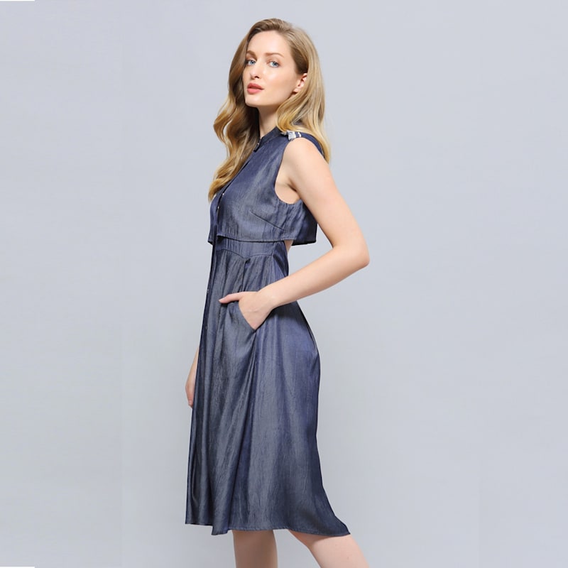 Thumbnail of Open Back Fit-And-Flare Dress image