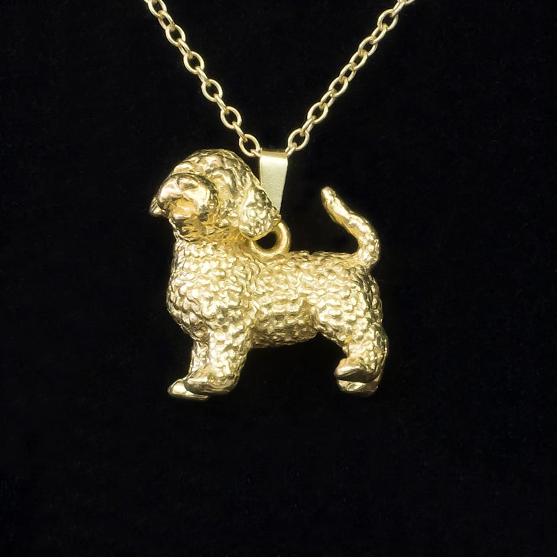 Thumbnail of Cockapoo Pendant Eighteen Carat Gold On Solid Sterling Silver image
