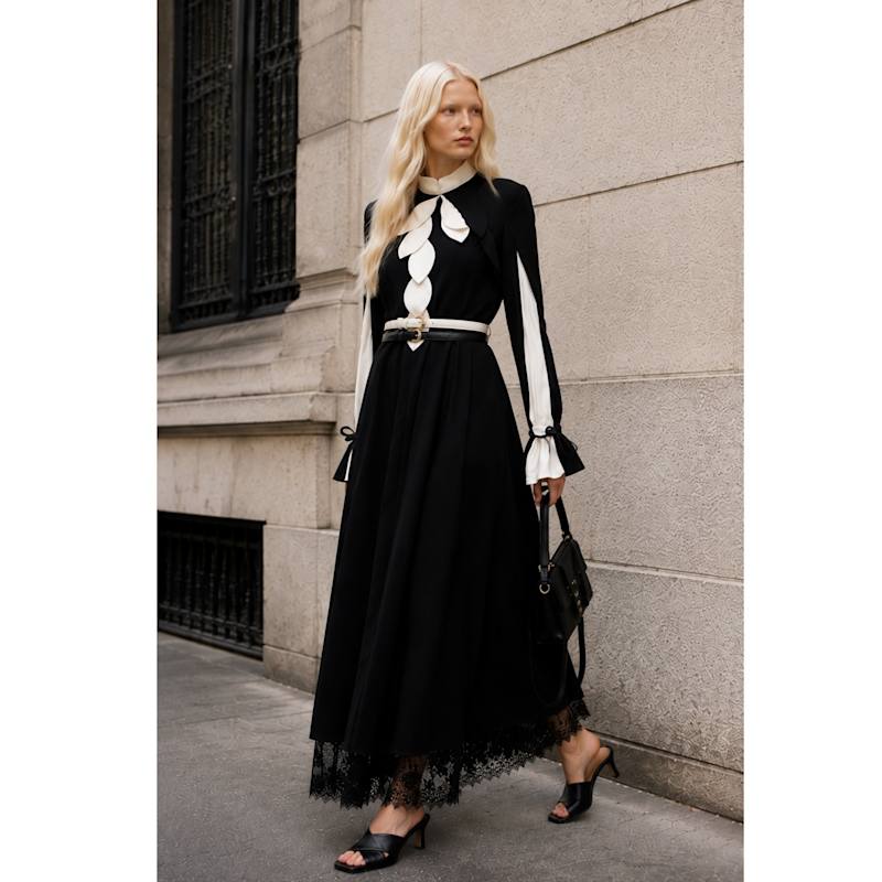 Thumbnail of Cocktail Ankle-Length Dress – Black image
