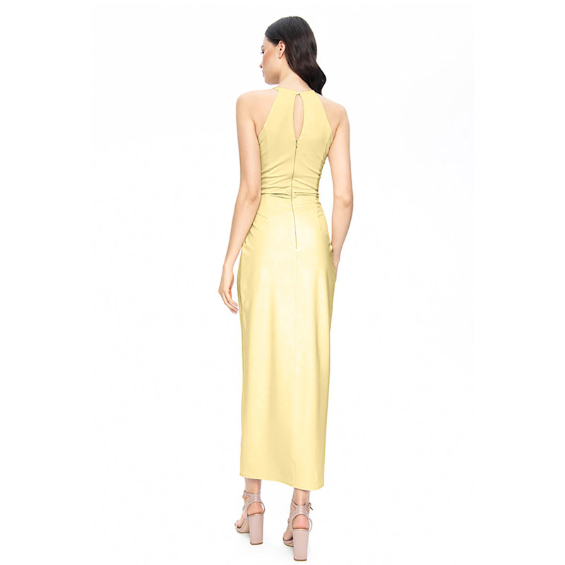 Thumbnail of Cocktail Draped Dress Yellow image