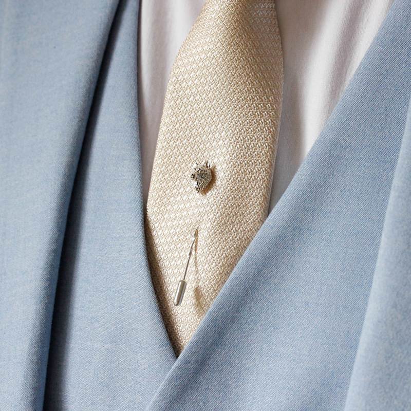 Thumbnail of Wolf Tie Pin/Twist Tie Pin – Silver image