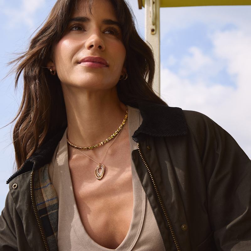 Coexist Triple Necklace - Yellow Gold | Reis Jewelry | Wolf & Badger