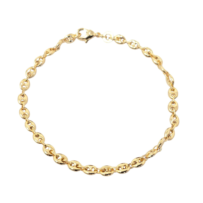 Thumbnail of Coffee Bean Gold Plated Chain Bracelet Luxe image