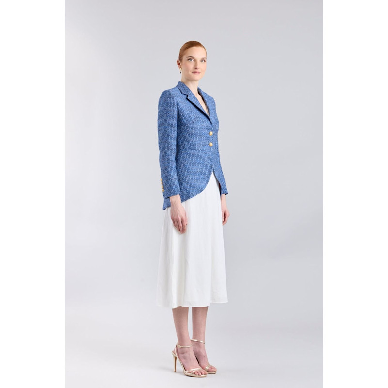 Thumbnail of Tailored Blue Blazer With Gold Buttons image