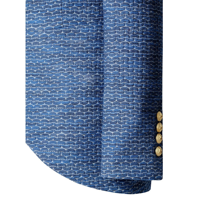 Thumbnail of Tailored Blue Blazer With Gold Buttons image