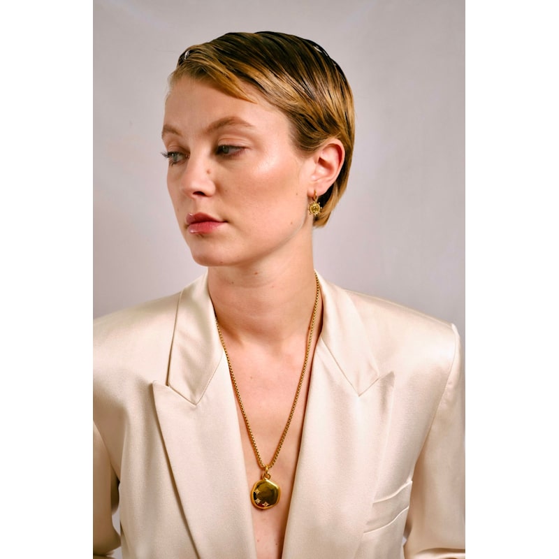 Thumbnail of Coin Studded Hoops image