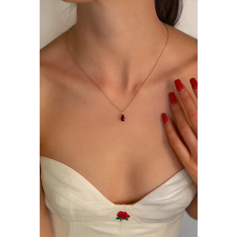 Thumbnail of Colette Garnet Necklace image