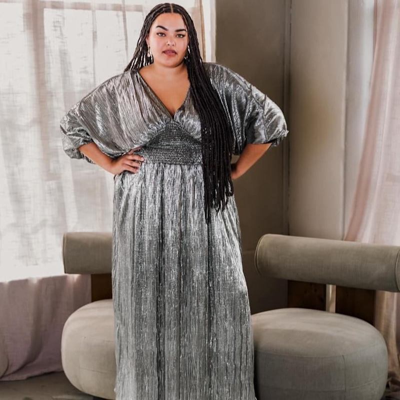 Thumbnail of Colla Voce Dress In Liquid Silver image