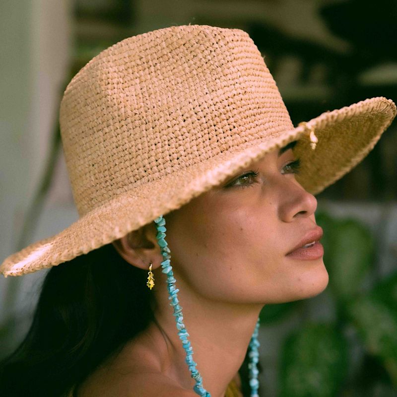 Thumbnail of Colona Natural Straw Fedora Hat image