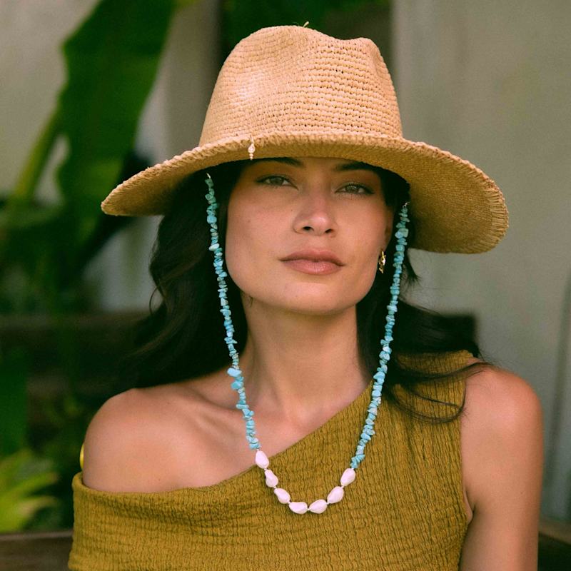 Thumbnail of Colona Natural Straw Fedora Hat image