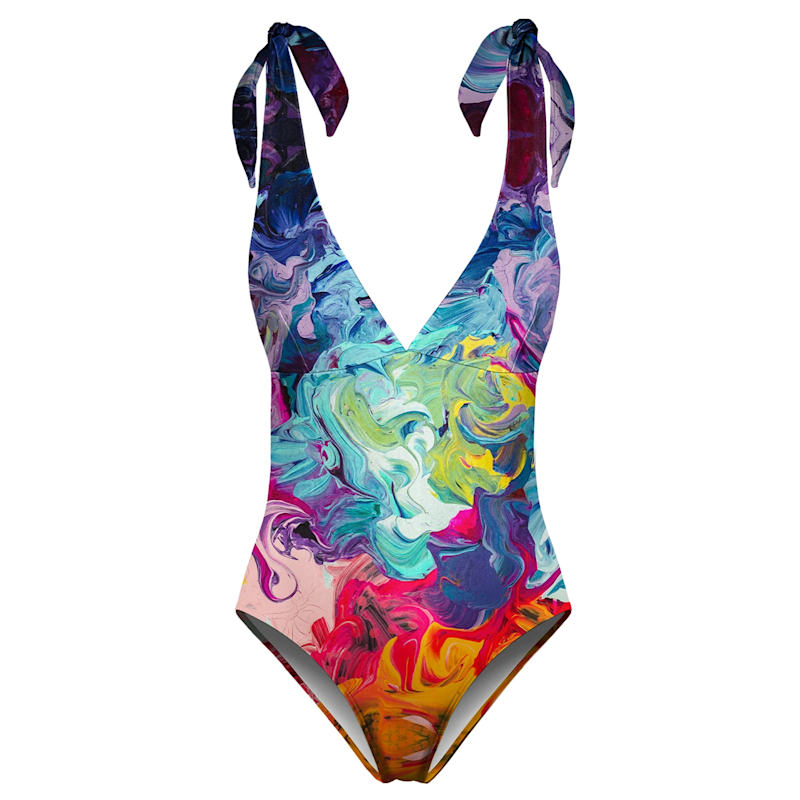 Thumbnail of Colorful Paintjob One Piece Swimsuit image