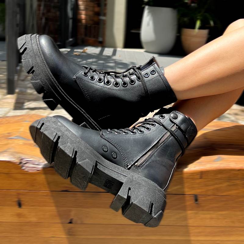 Thumbnail of Combat Black Boots image