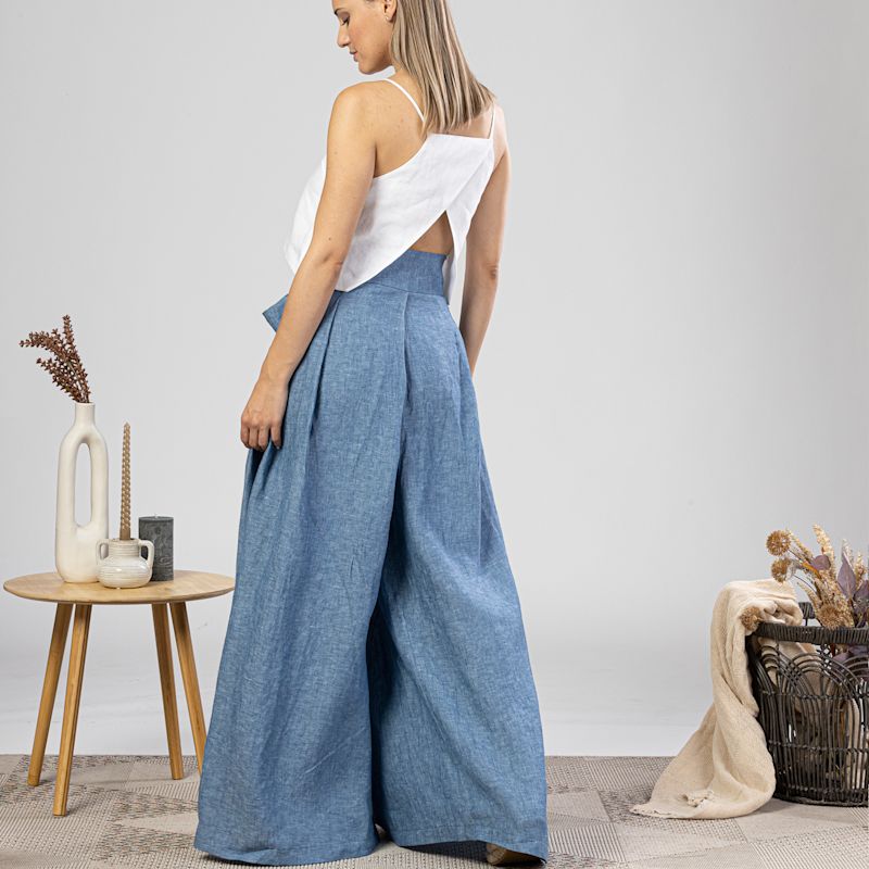 【HI FI FNK】Nest Linen Wide Jeans HI FI FNK】Nest Linen Wide Jeans HI FI FNK】Nest Linen Wide