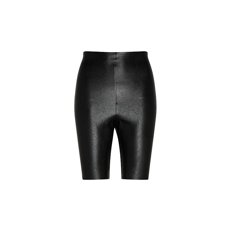 Thumbnail of Commando Faux Leather Control Smoothing Bike Short, Black SLG30 image