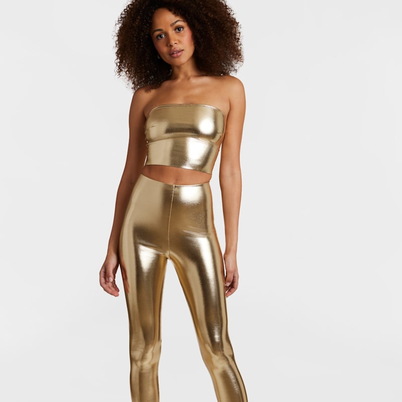 Thumbnail of Commando Faux Leather Legging, Gold SLG06 image