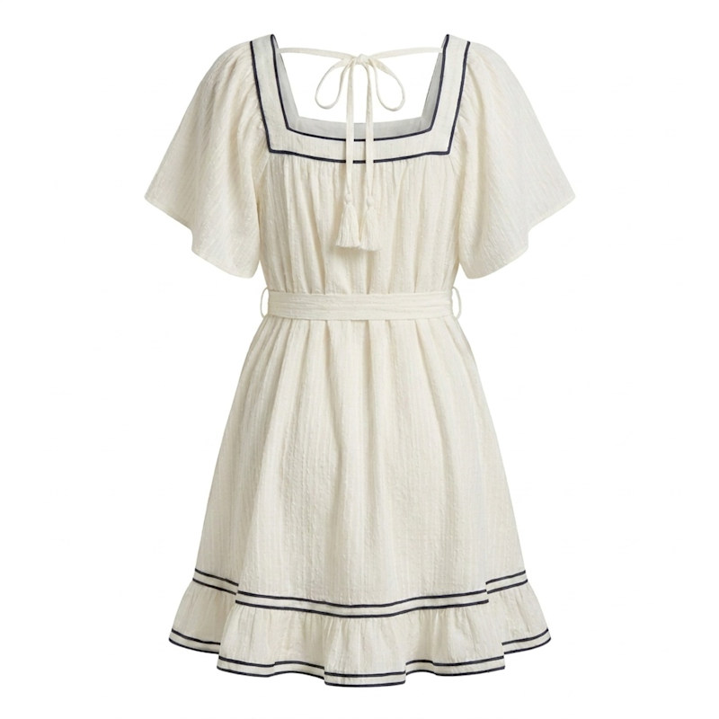 Thumbnail of Contrast Trim Mini Dress Sculpted Waist image