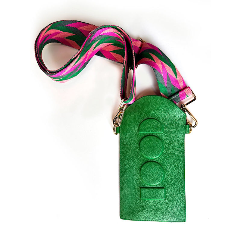 Thumbnail of Crossbody Phone Bag With Detachable Strap - Green image