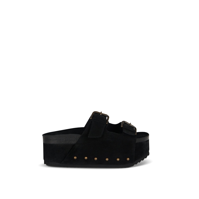 Thumbnail of Cooper-Two Suede Platform Sandal-Black image