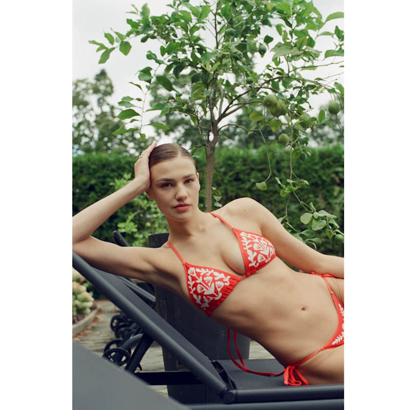 Thumbnail of Coral Garden Reversible Triangle Bikini Top image