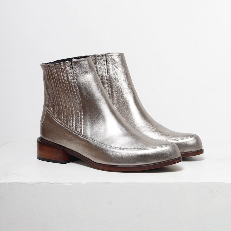 Thumbnail of Cordelia Silver Ankle Boots image