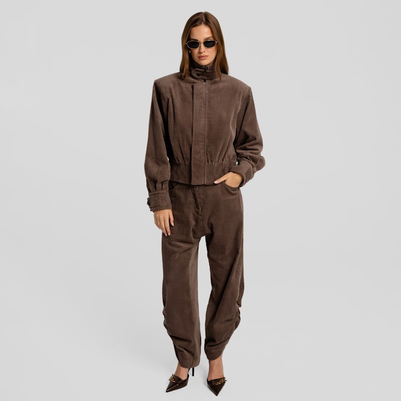Thumbnail of Corduroy Bomber Jacket Barro Cappuccino image