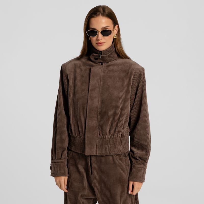 Thumbnail of Corduroy Bomber Jacket Barro Cappuccino image
