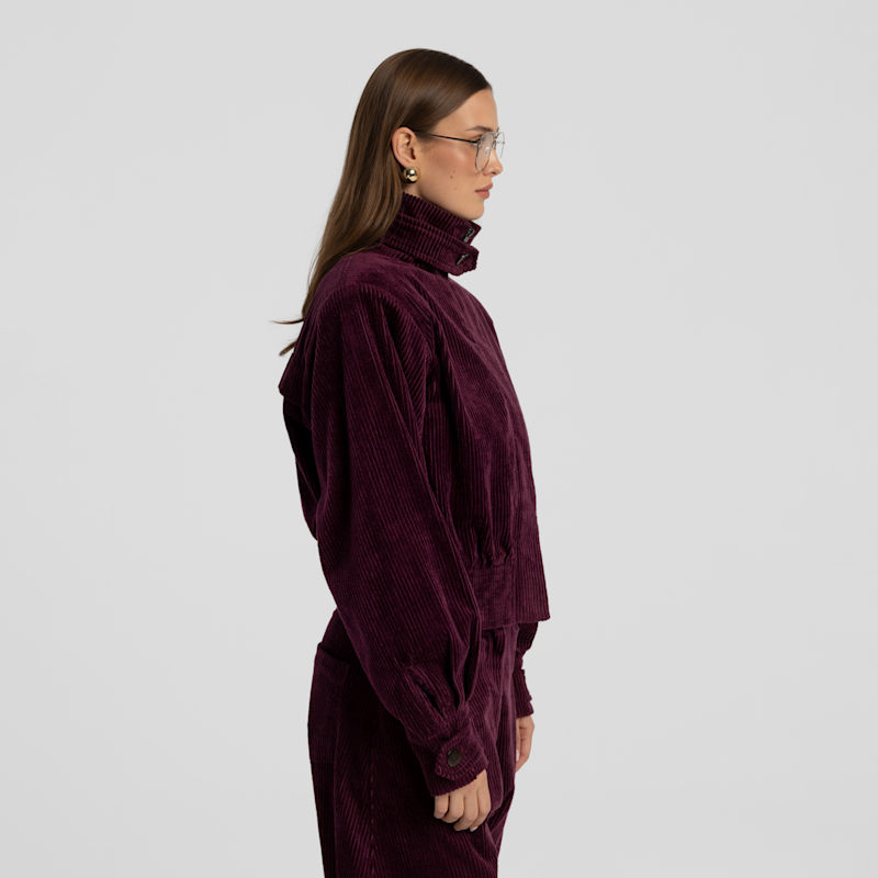 Thumbnail of Corduroy Bomber Jacket Barro Raspberry image