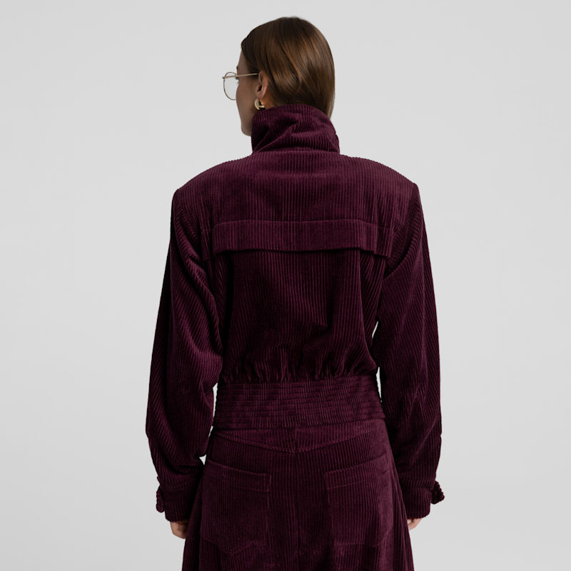 Thumbnail of Corduroy Bomber Jacket Barro Raspberry image