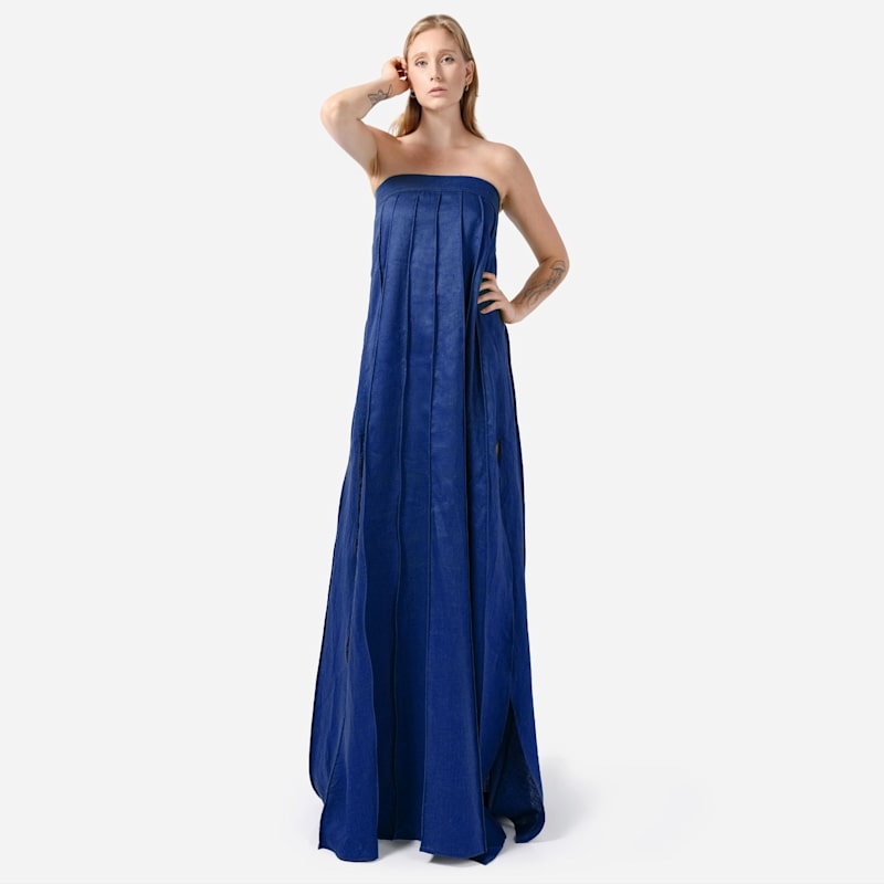 floral long sleeve dress midi Navy Floral Flocked Mesh Long Sleeve Midi Dress