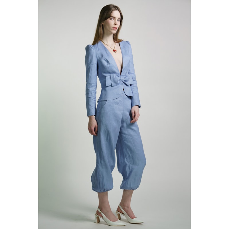 Thumbnail of Cornflower Linen Anais Jacket image