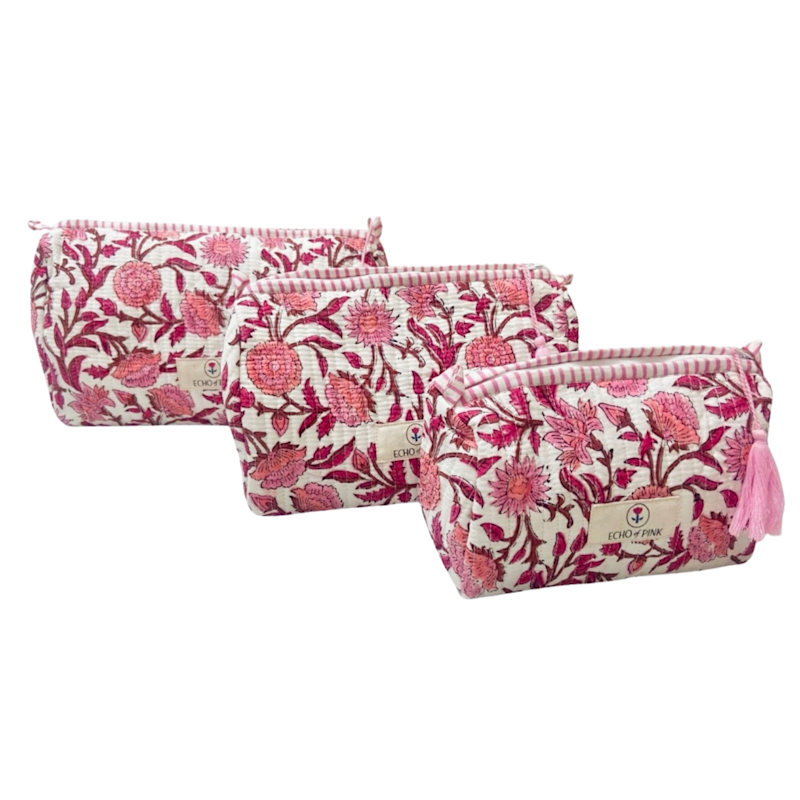 Thumbnail of Cosmetic Bag - Pink Floral image