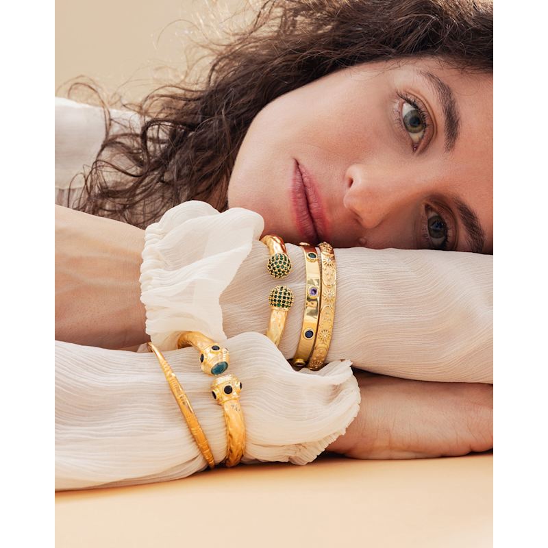 Thumbnail of Multicolor Gemstone Cuff image